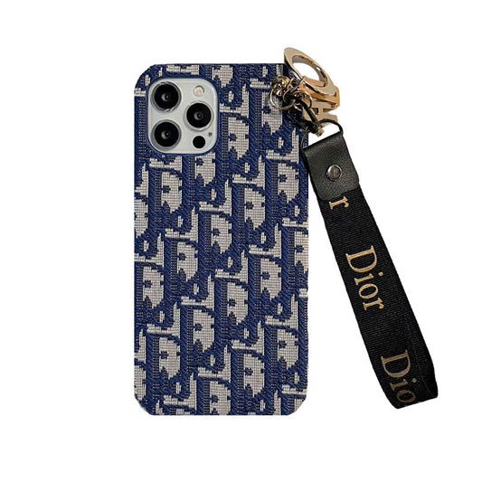 Capa fashion para iPhone com alça preta-GS240315