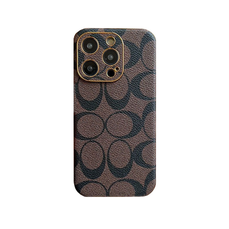 Cás iPhone Clasaiceach Leathar Solas Brow -QBK240513