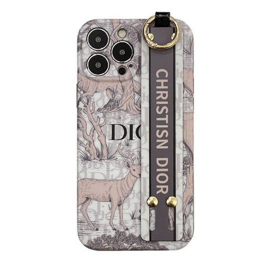Capa para iPhone com pulseira clássica da moda