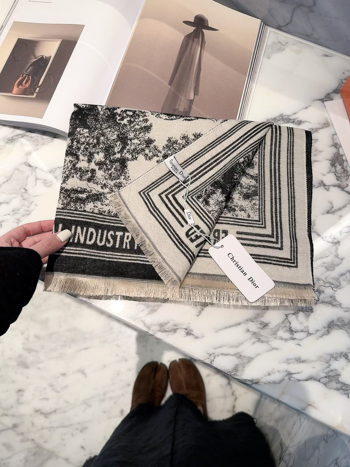 Dior 2026 New Jungle Zoo Cashmere Scarf