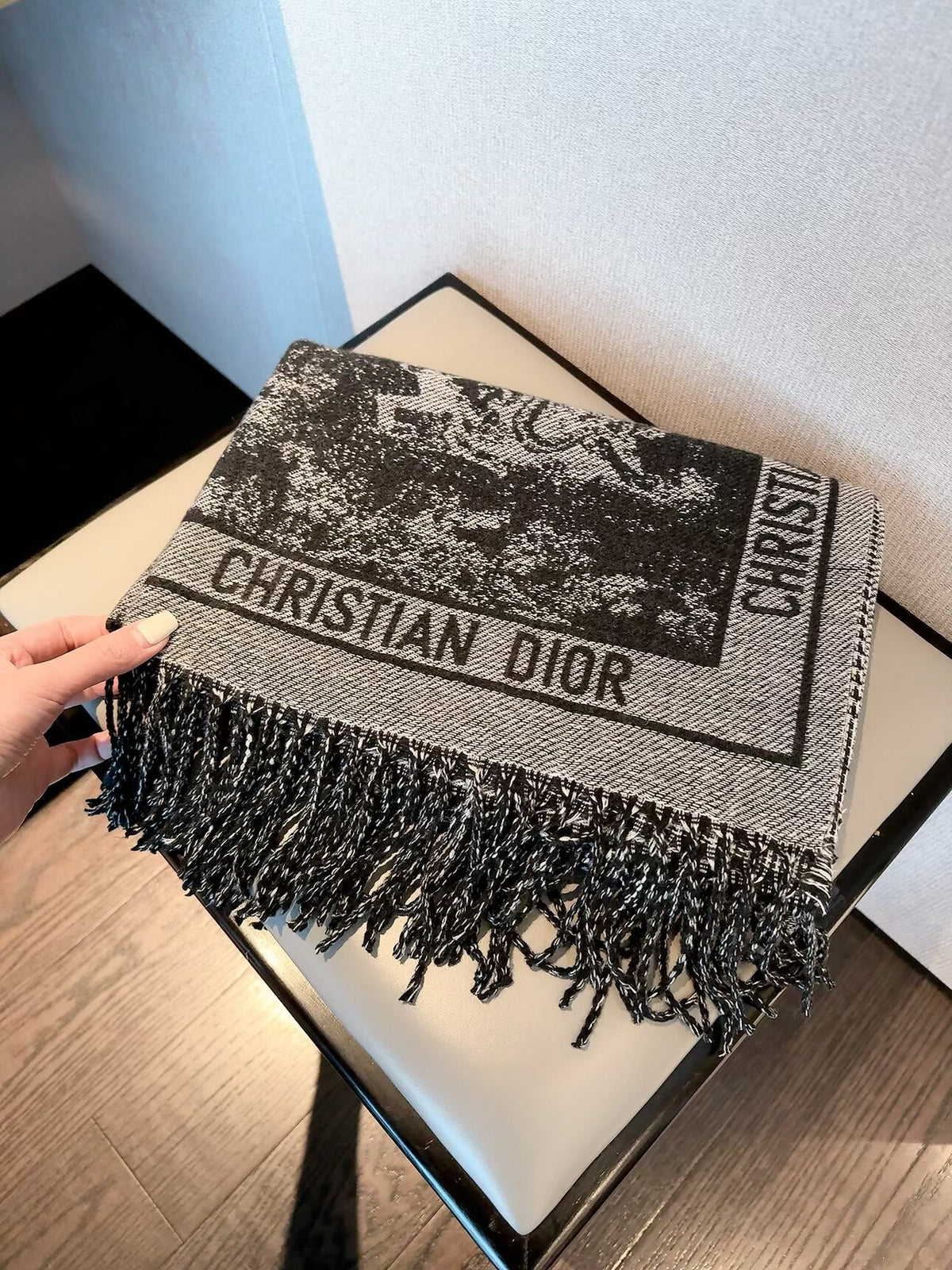 Dior 26 New Jungle Flower Cashmere Scarf