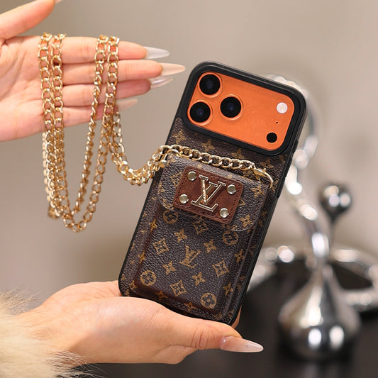 Nova capa de telefone clássica luxuosa com suporte para cartão 10