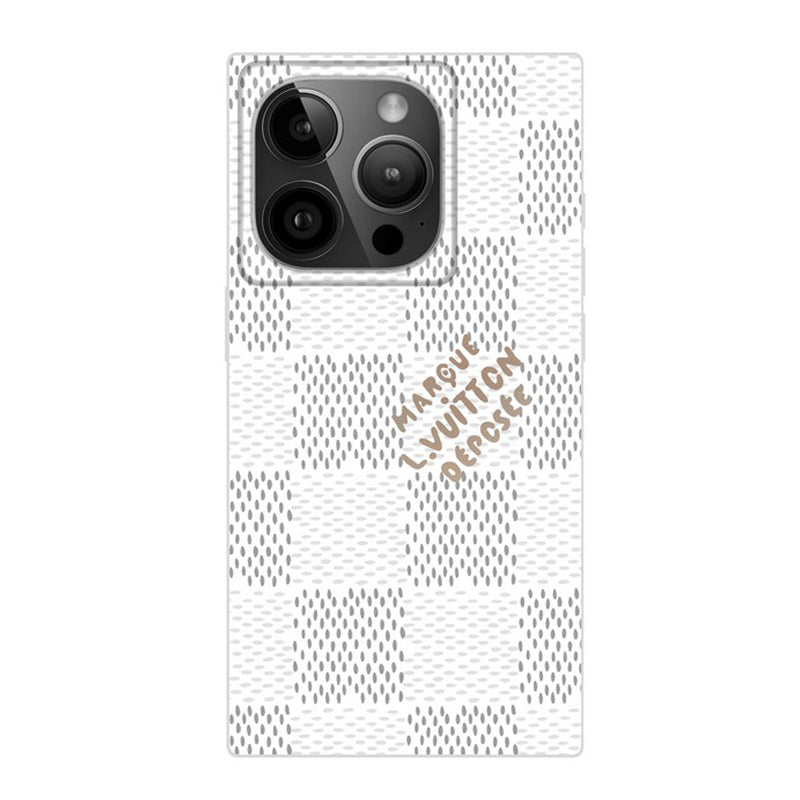 Ylellinen mustavalkoinen neliön iPhone-kuori