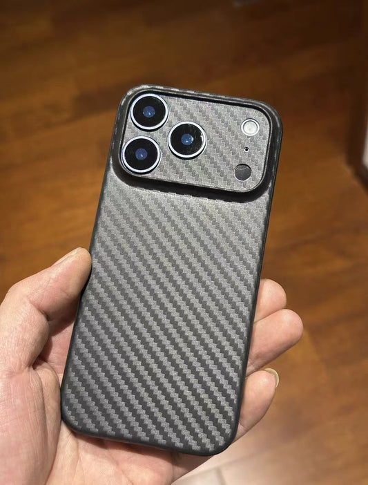 Smal Premium Carbon Fiber Texture Telefonfodral