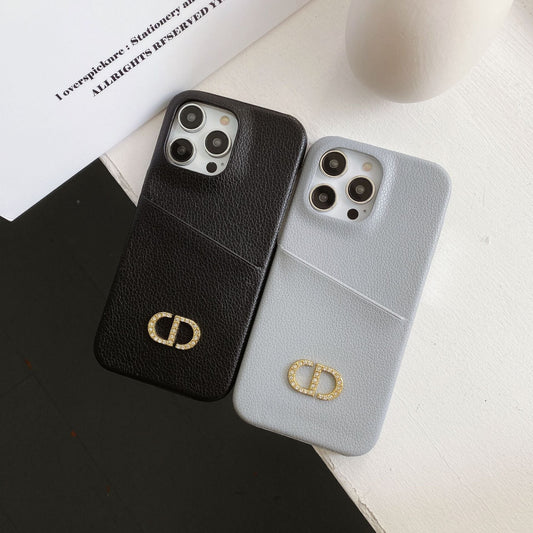Capa de couro da moda para iPhone