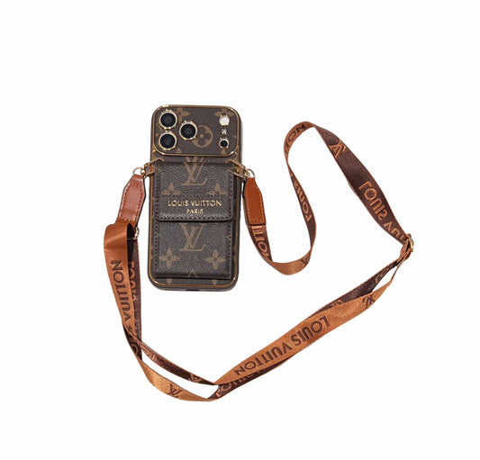 Nuova custodia per telefono porta carte di lusso classica 09