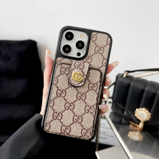 優質卡包斜背鏈條 iPhone 手機殼