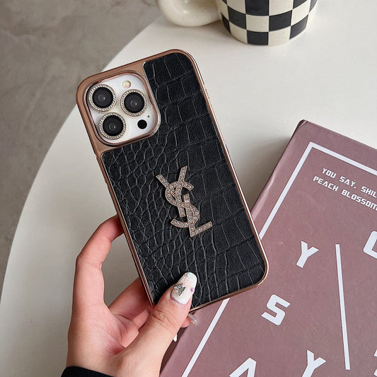 Saint Color Leather Rose Gold iPhone-deksel