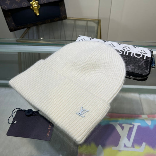 Πολυτελές κεντημένο μαλλί Beanie | Χειμερινό καπέλο σχεδιαστή πολυτελείας