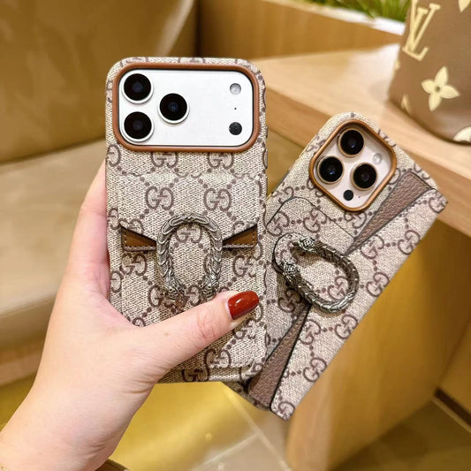 優質經典帆布卡包 iPhone 手機殼