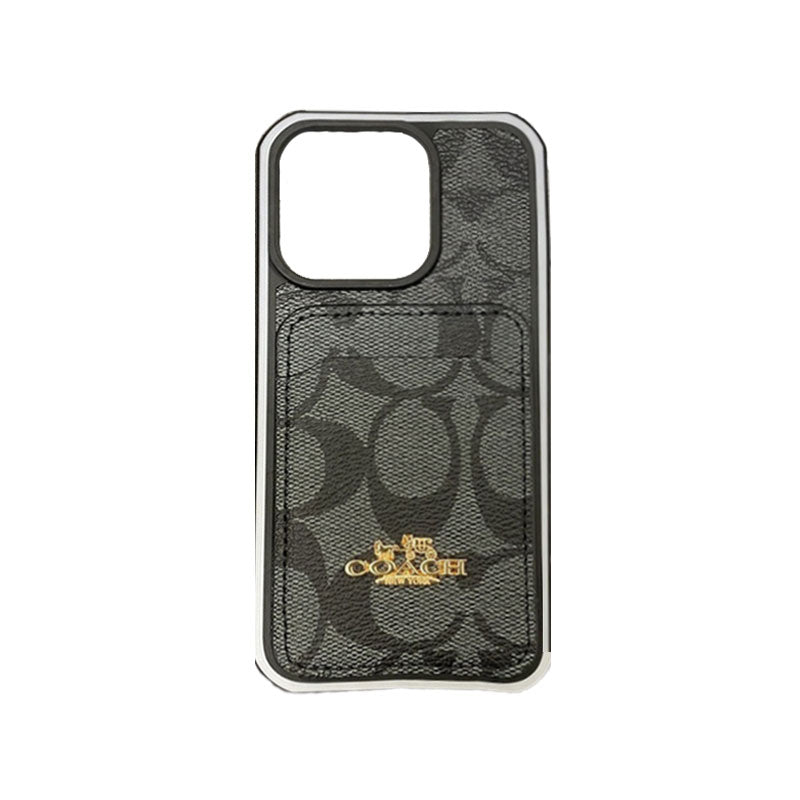Klassisk iPhone-etui med kortholder kaffe -KB241416