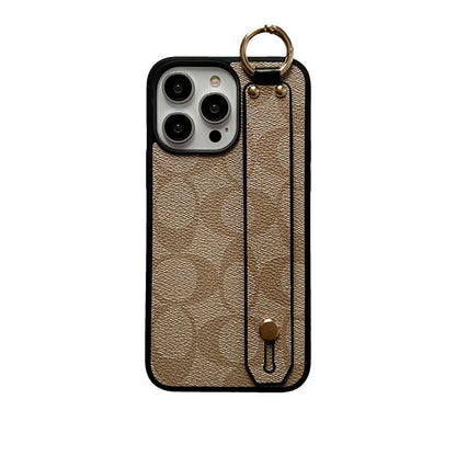 Klassieke iPhone-hoes met houder, zwart-SW240330