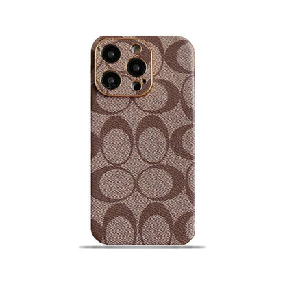 Cás iPhone Clasaiceach Leathar Solas Brow -QBK240513