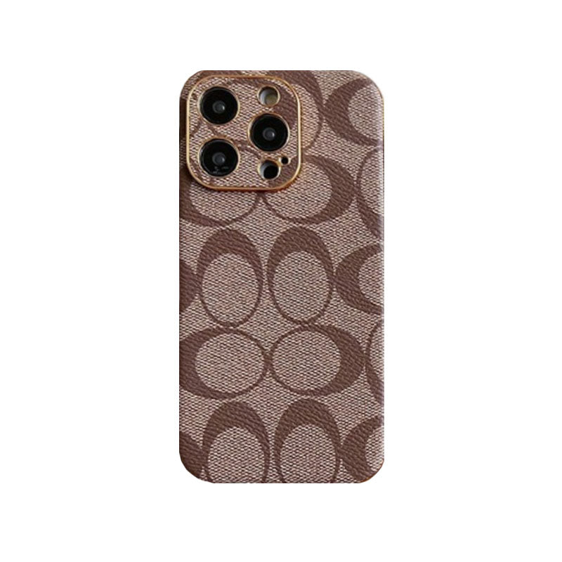 Funda iPhone Clásica Cuero Negro -QBK240513