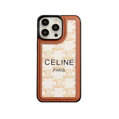 ホワイト セリーヌ iPhone ケース ストラップ付き-SZ231124