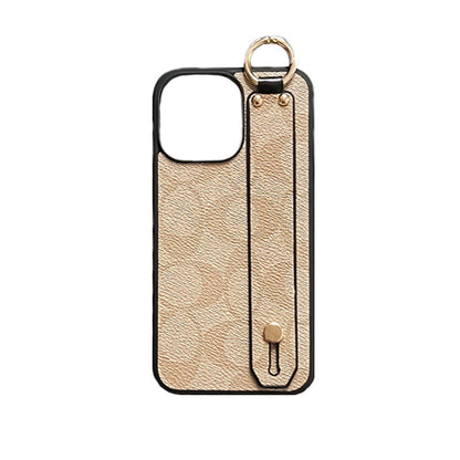 Klassieke iPhone-hoes met houder - Koffie-SW240330
