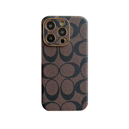 Cás iPhone Clasaiceach Leathar Solas Brow -QBK240513