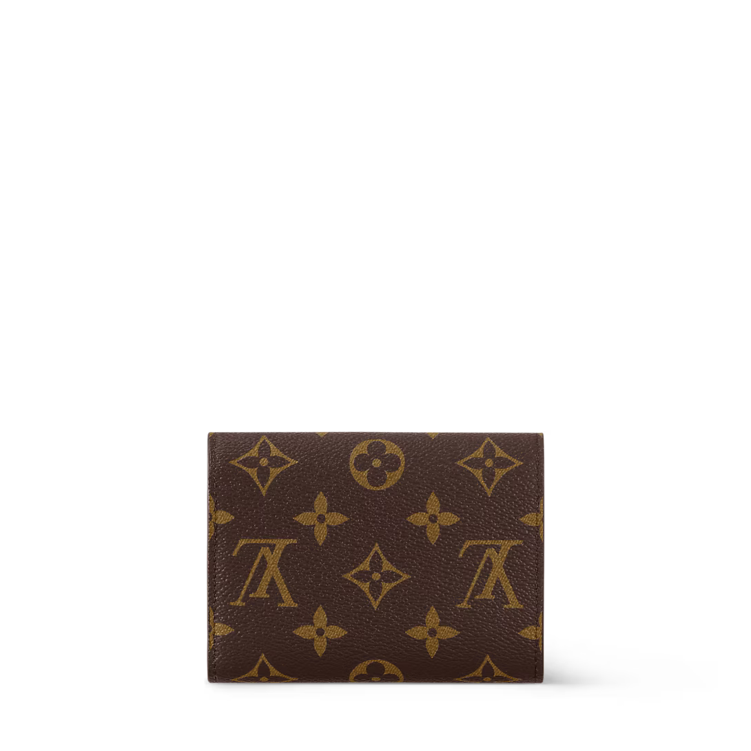 Monogram Envelope Wallet – Compact Zip Card Holder with Elegant Design