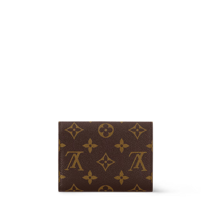 Monogram Envelope Wallet – Compact Zip Card Holder with Elegant Design