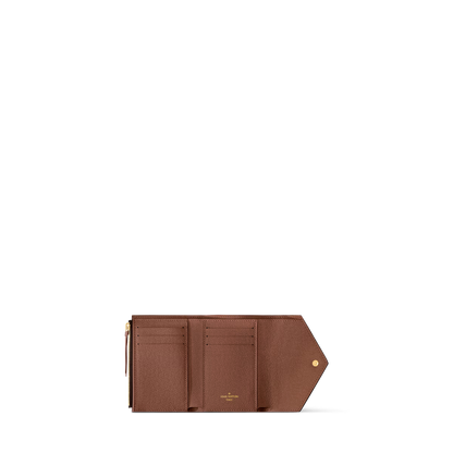 Monogram Envelope Wallet – Compact Zip Card Holder with Elegant Design