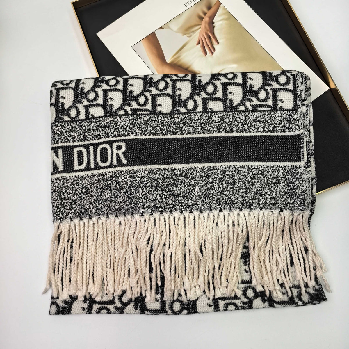 Scarf from the high-end luxury brand Dior, Paris, France
