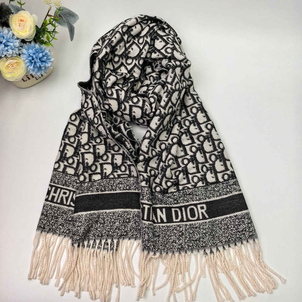 Scarf from the high-end luxury brand Dior, Paris, France