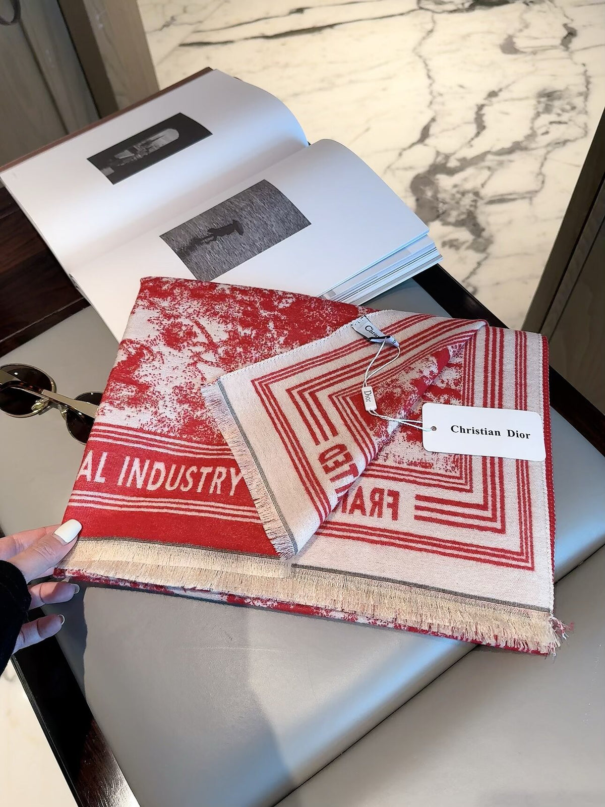 Dior 2026 New Jungle Zoo Cashmere Scarf