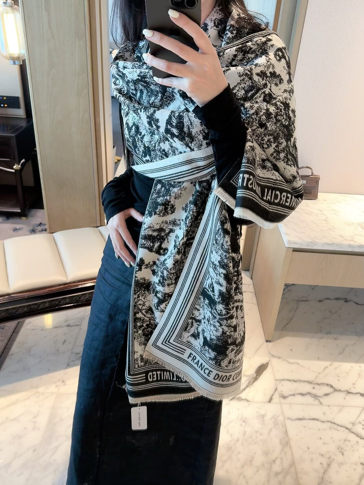 Dior 2026 New Jungle Zoo Cashmere Scarf