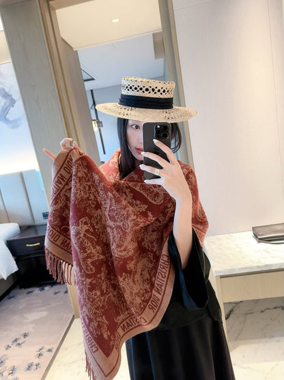 Dior 26 New Jungle Flower Cashmere Scarf
