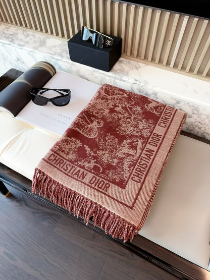 Dior 26 New Jungle Flower Cashmere Scarf