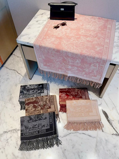 Dior 26 New Jungle Flower Cashmere Scarf