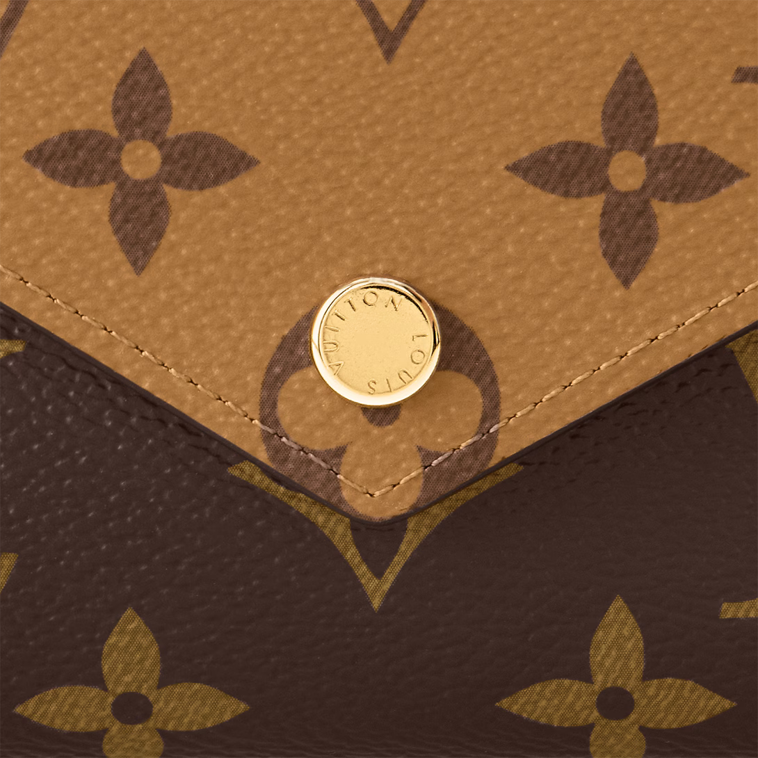 Monogram Envelope Wallet – Compact Zip Card Holder with Elegant Design