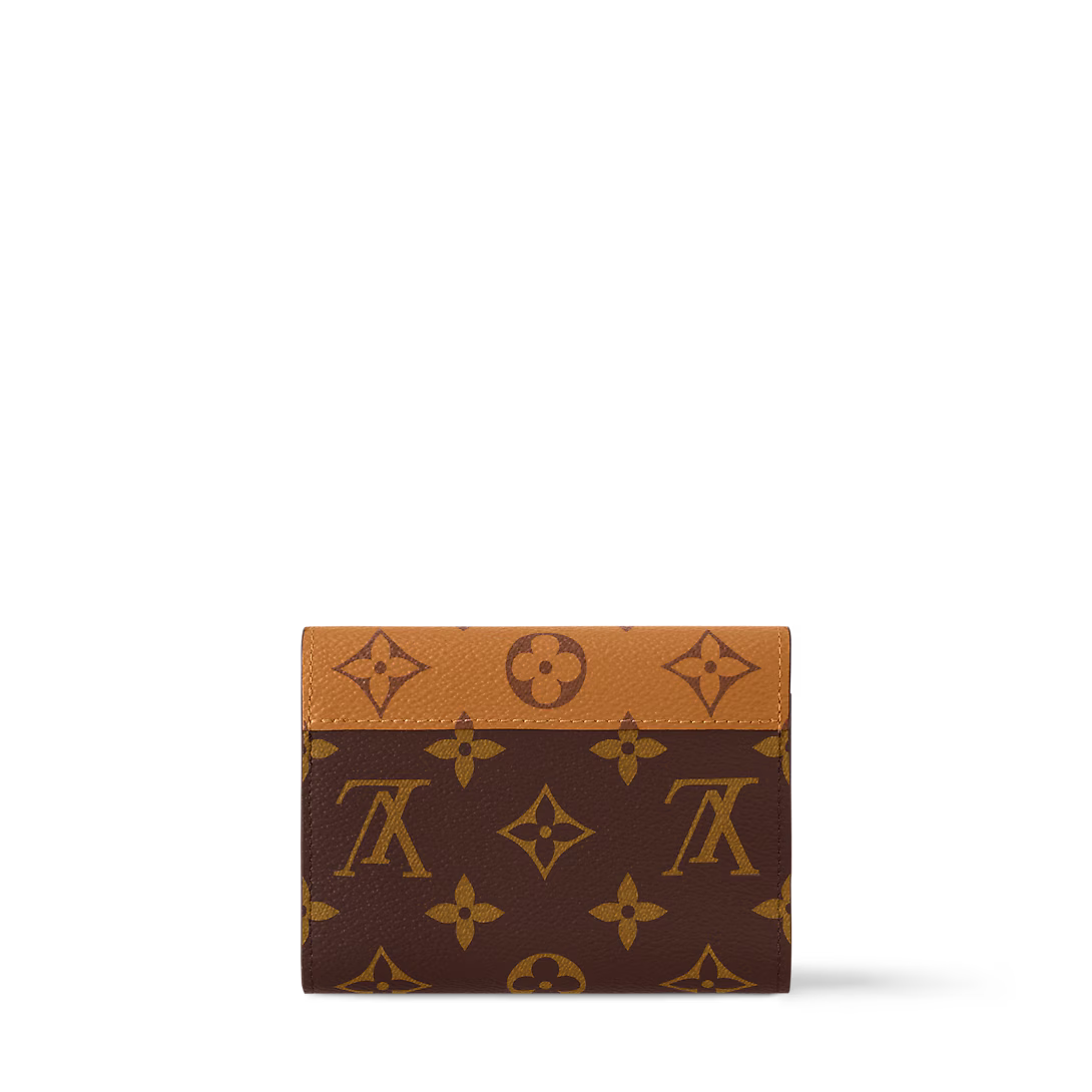 Monogram Envelope Wallet – Compact Zip Card Holder with Elegant Design