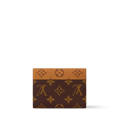 Monogram Envelope Wallet – Compact Zip Card Holder with Elegant Design