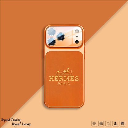 H Luxuriöse iPhone-Hülle aus der Orange-Serie
