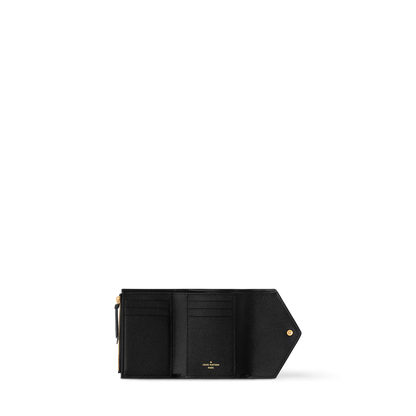 Monogram Envelope Wallet – Compact Zip Card Holder with Elegant Design