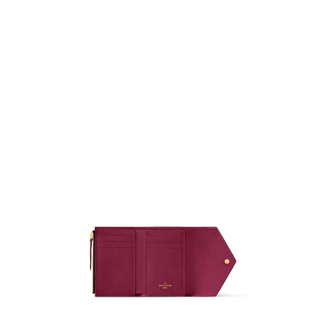 Monogram Envelope Wallet – Compact Zip Card Holder with Elegant Design