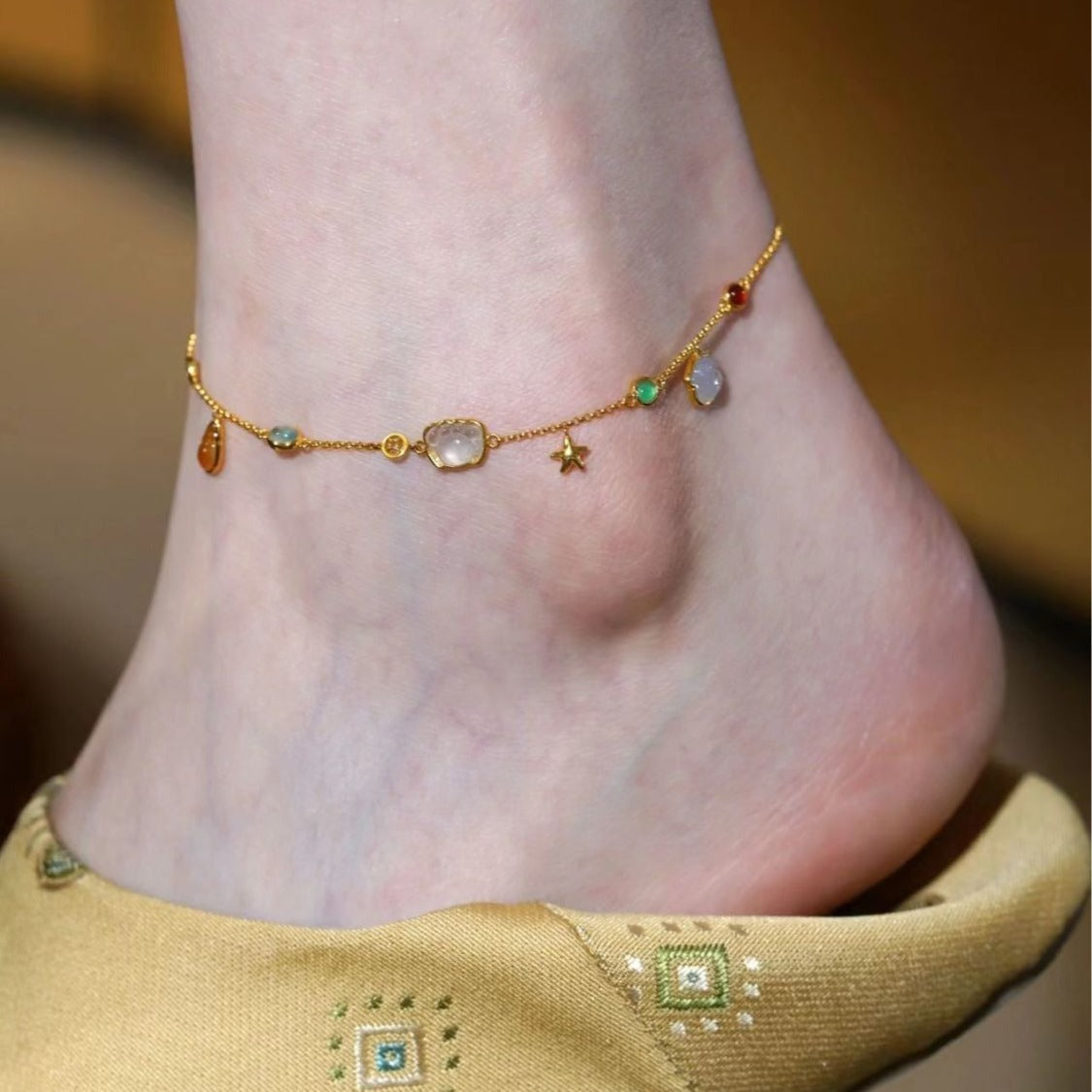 Ocean-Inspired Dainty Shell Anklet – Summer Boho Beach Charm Jewelry accessories