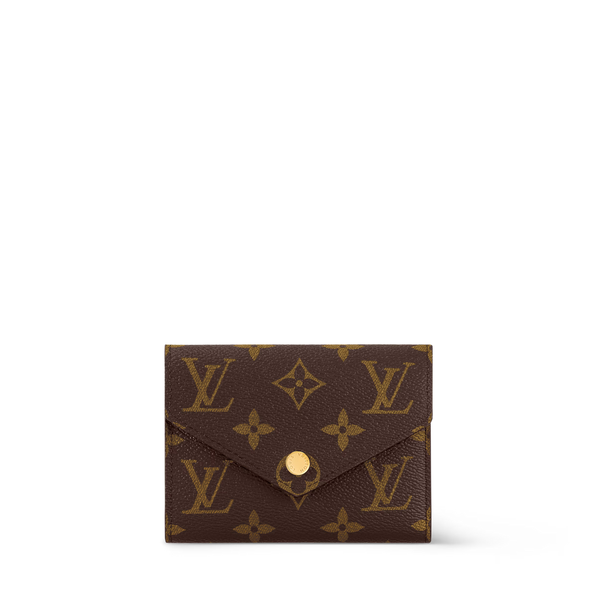 Monogram Envelope Wallet – Compact Zip Card Holder with Elegant Design