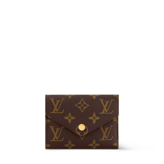 Monogram Envelope Wallet – Compact Zip Card Holder with Elegant Design