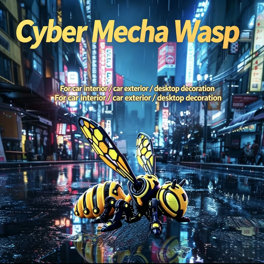 Ornáid Trendy Clóbhuailte Cyber ​​Mech Bumblebee 3D