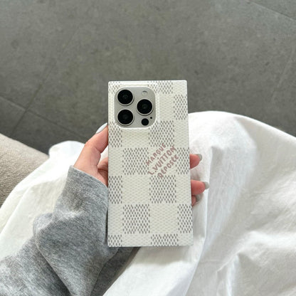 Ylellinen mustavalkoinen neliön iPhone-kuori