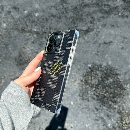 Ylellinen mustavalkoinen neliön iPhone-kuori