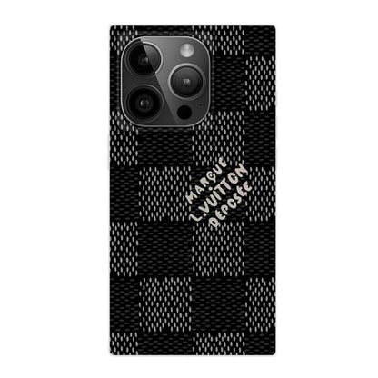 Ylellinen mustavalkoinen neliön iPhone-kuori