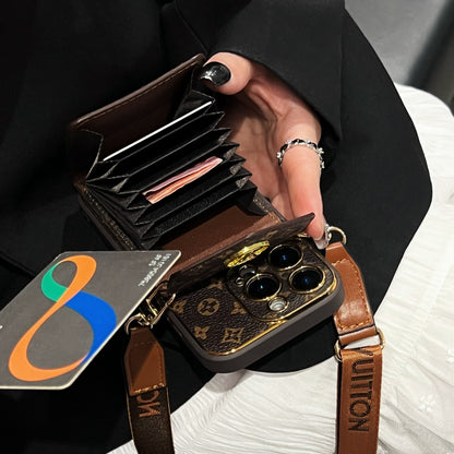 Klassisk luksuskortholder iPhone-deksel