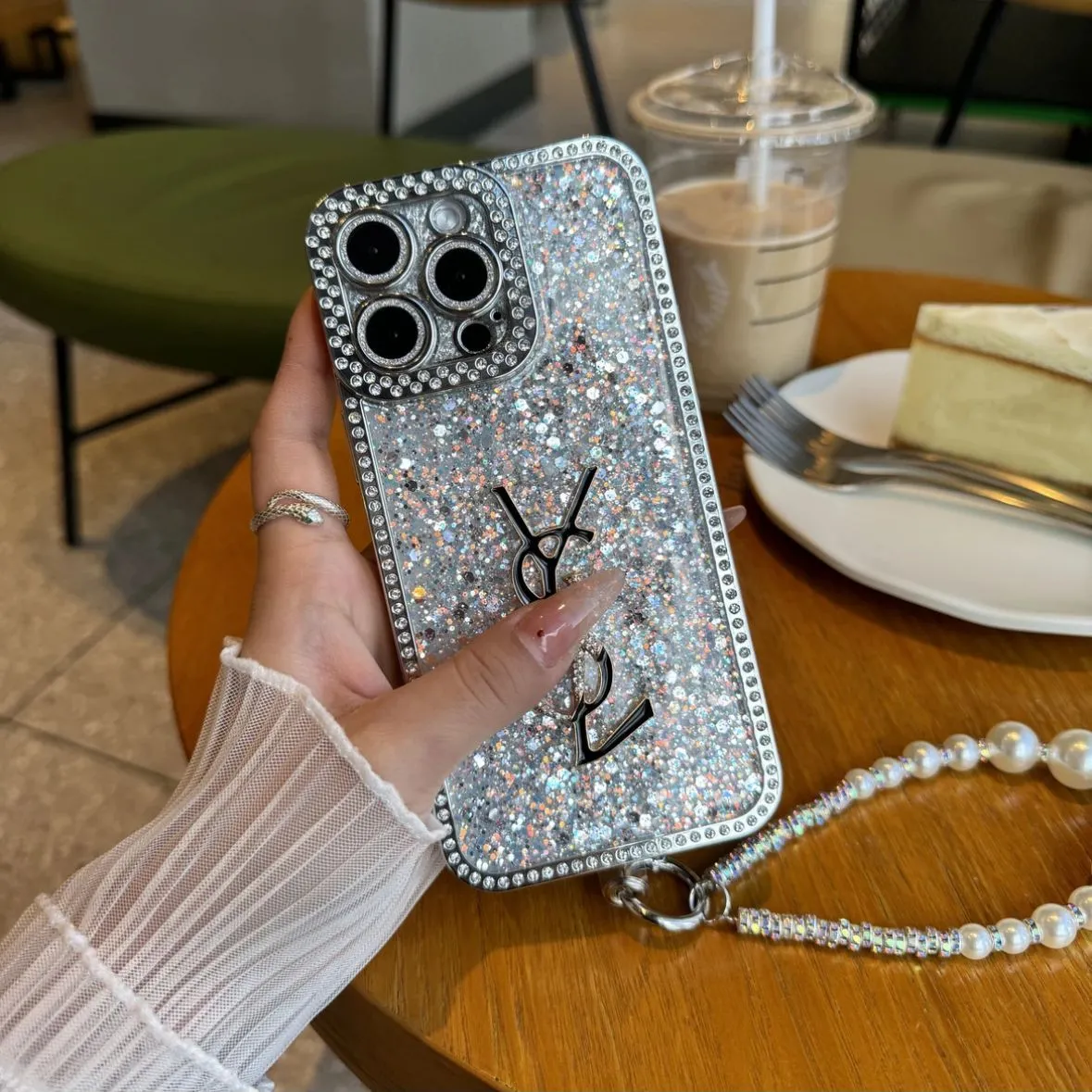 Glitter só Holographic Y - S - L-Inspired iPhone Cás - Diamond Shine Edition