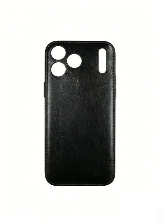 Custodia per iPhone in pelle conciata al vegetale realizzata a mano da Kakavy - Edizione con patina vintage