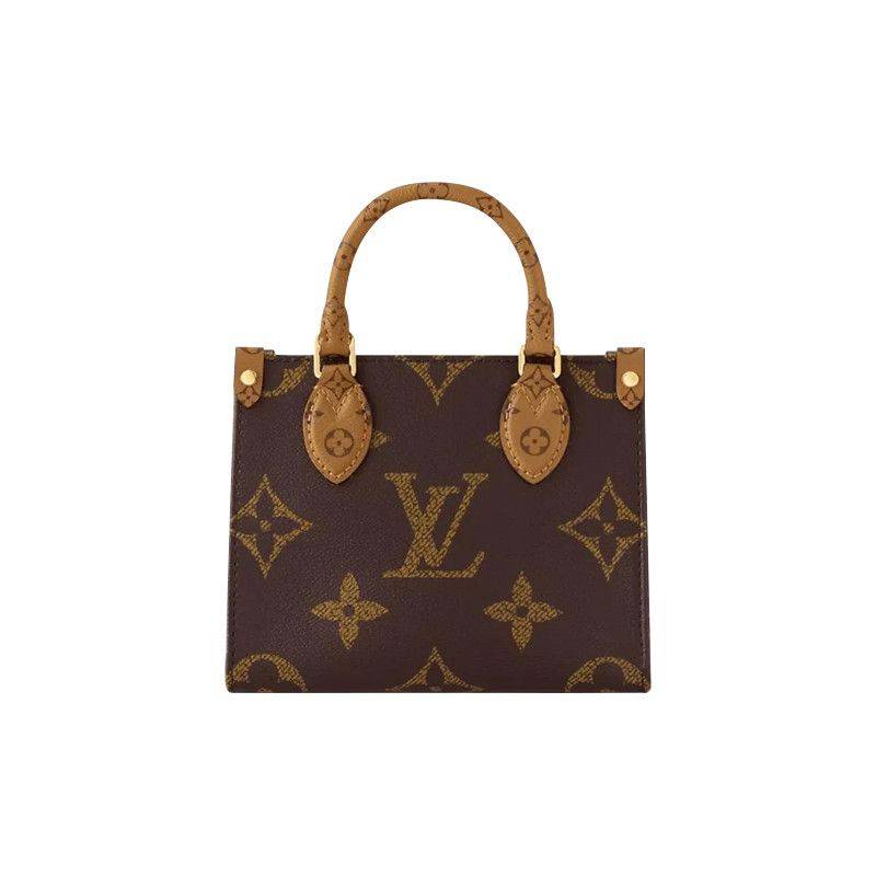 Luxe Monogram Leather Tote BagHandbag