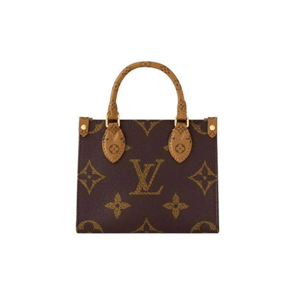 Luxe Monogram Leather Tote BagHandbag