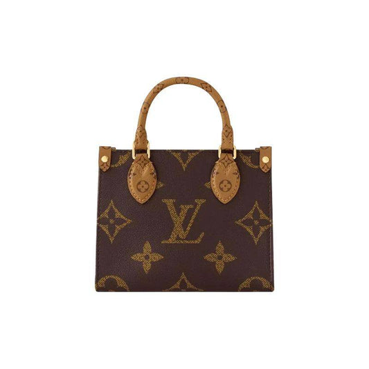 Luxe Monogram Leather Tote BagHandbag